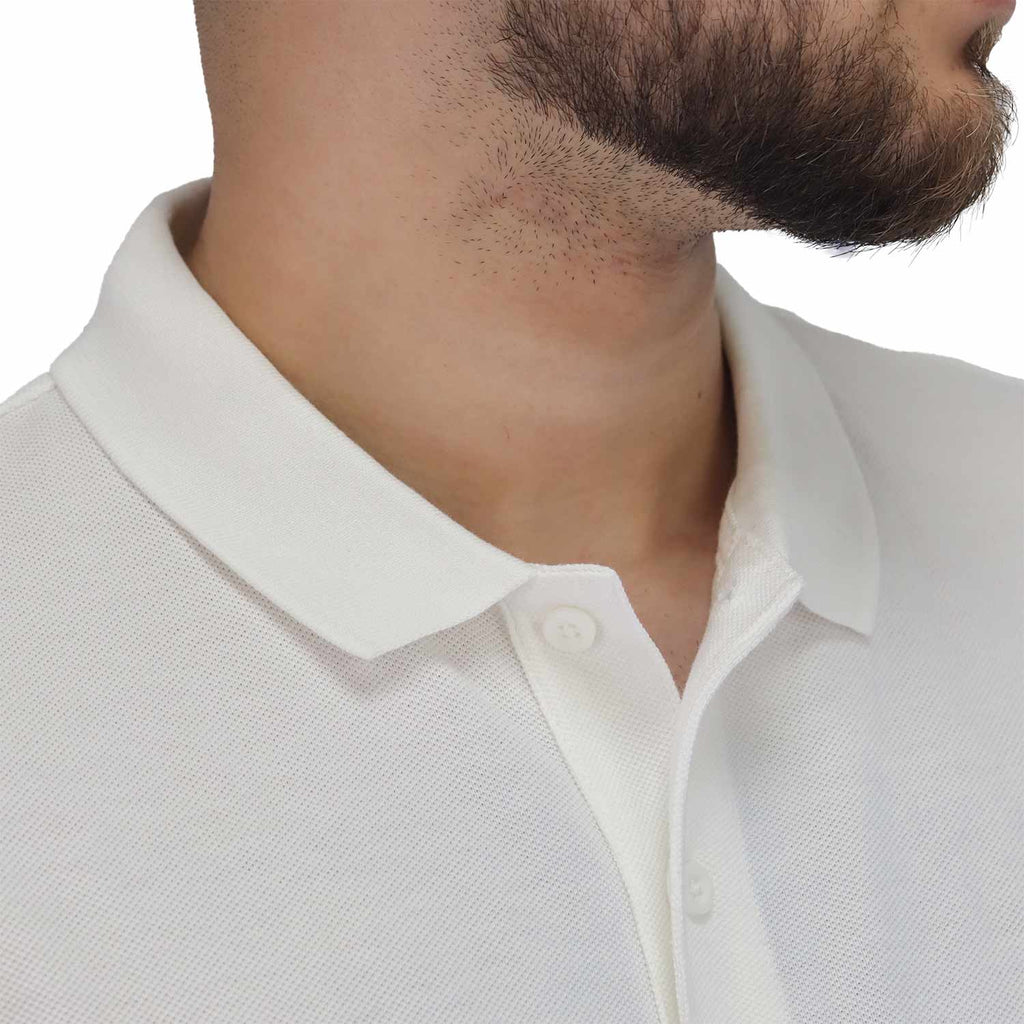 Men's Pique Flat Knit Collar Short Sleeve Thematic Slim Fit Embroidery Bold Polo