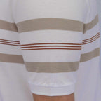 Men's Pique Flat Knit Collar Short Sleeve Thematic Slim Fit Embroidery Bold Polo