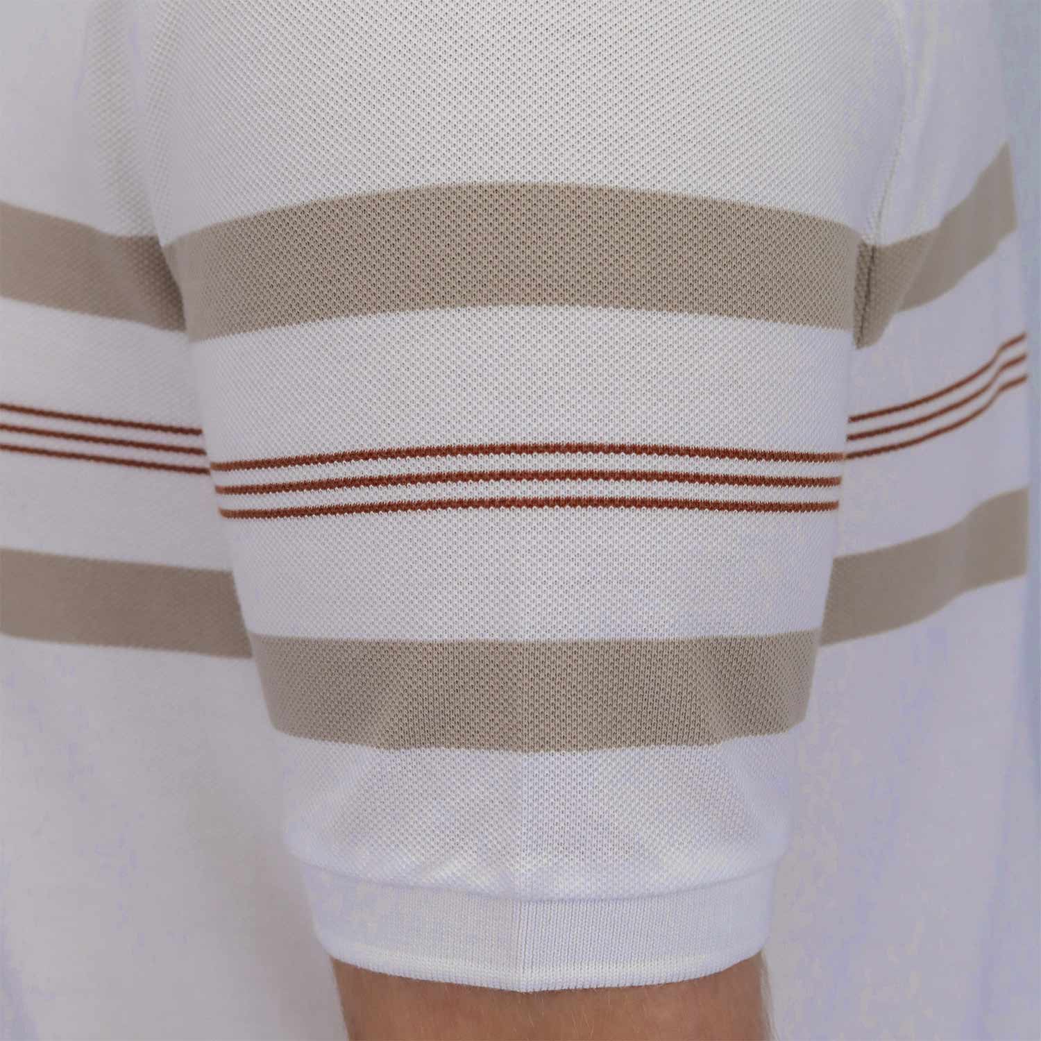 Men's Pique Flat Knit Collar Short Sleeve Thematic Slim Fit Embroidery Bold Polo