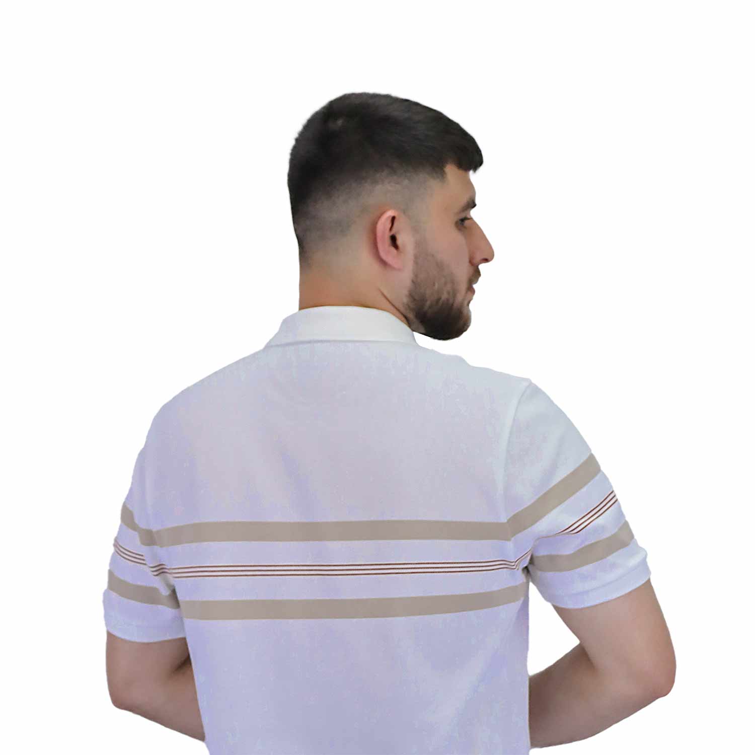 Men's Pique Flat Knit Collar Short Sleeve Thematic Slim Fit Embroidery Bold Polo