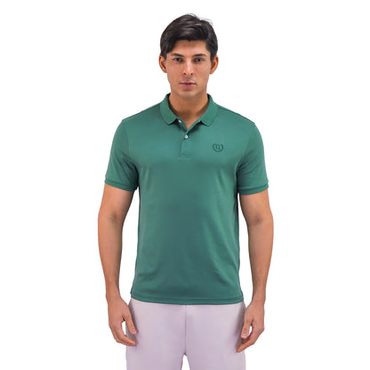 Giordano Men's Cotton Solid Polo-Green