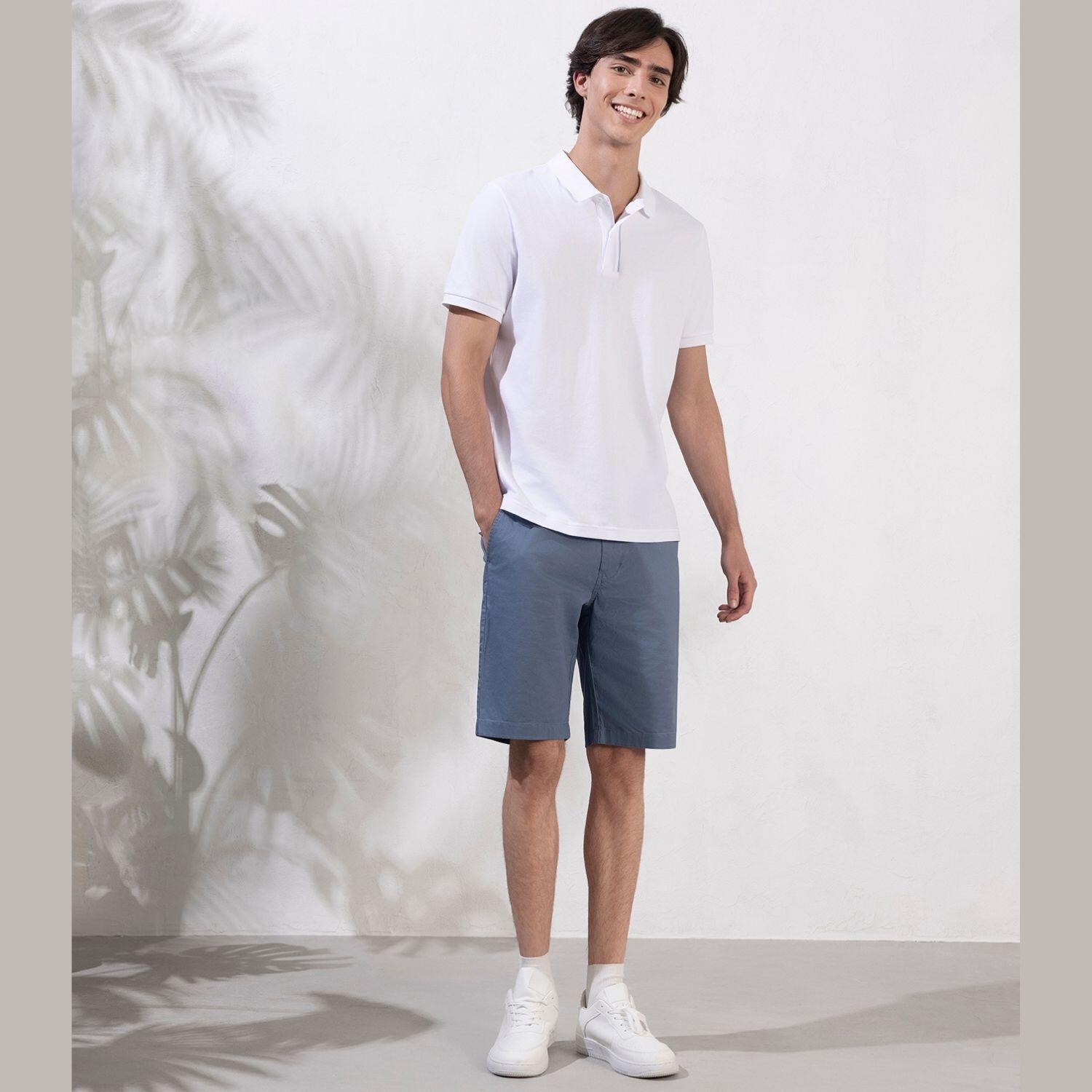 Men's Slim Fit Solid Pique Polo