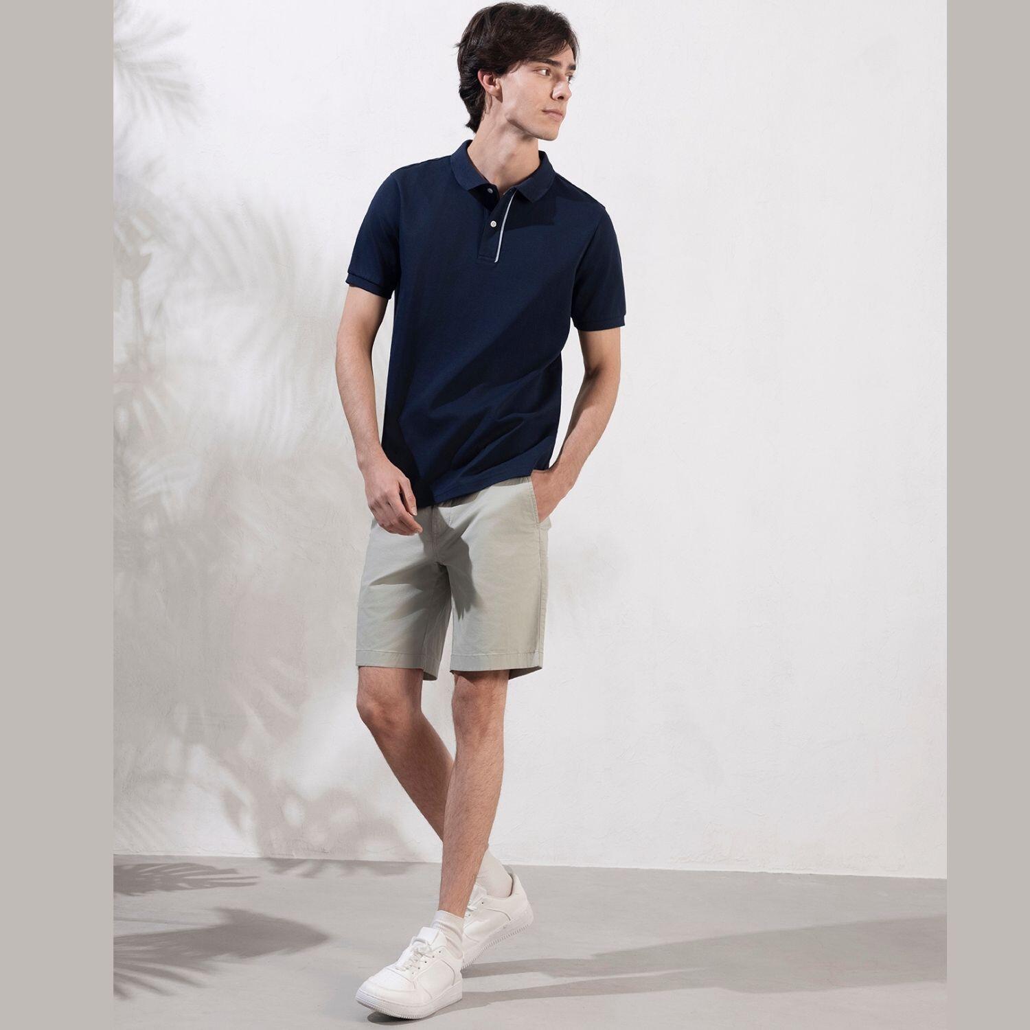 Men's Slim Fit Solid Pique Polo