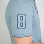 Men's 3D Lion Polo: Slim Fit, Bold Embroidery, Premium Pique