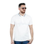 Giordano Men's Slim Fit Embroidered Infinite Polo-White