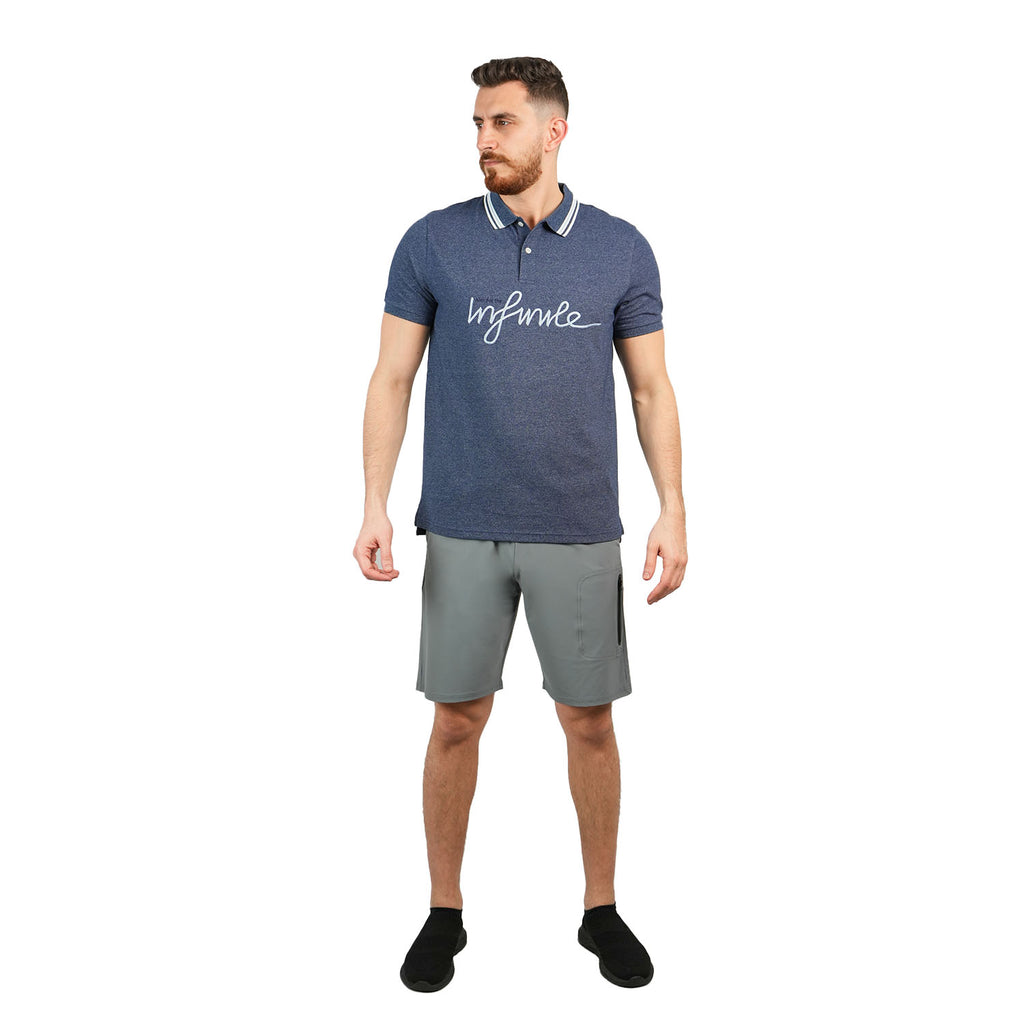 Men's Slim Fit Embroidered Infinite Polo