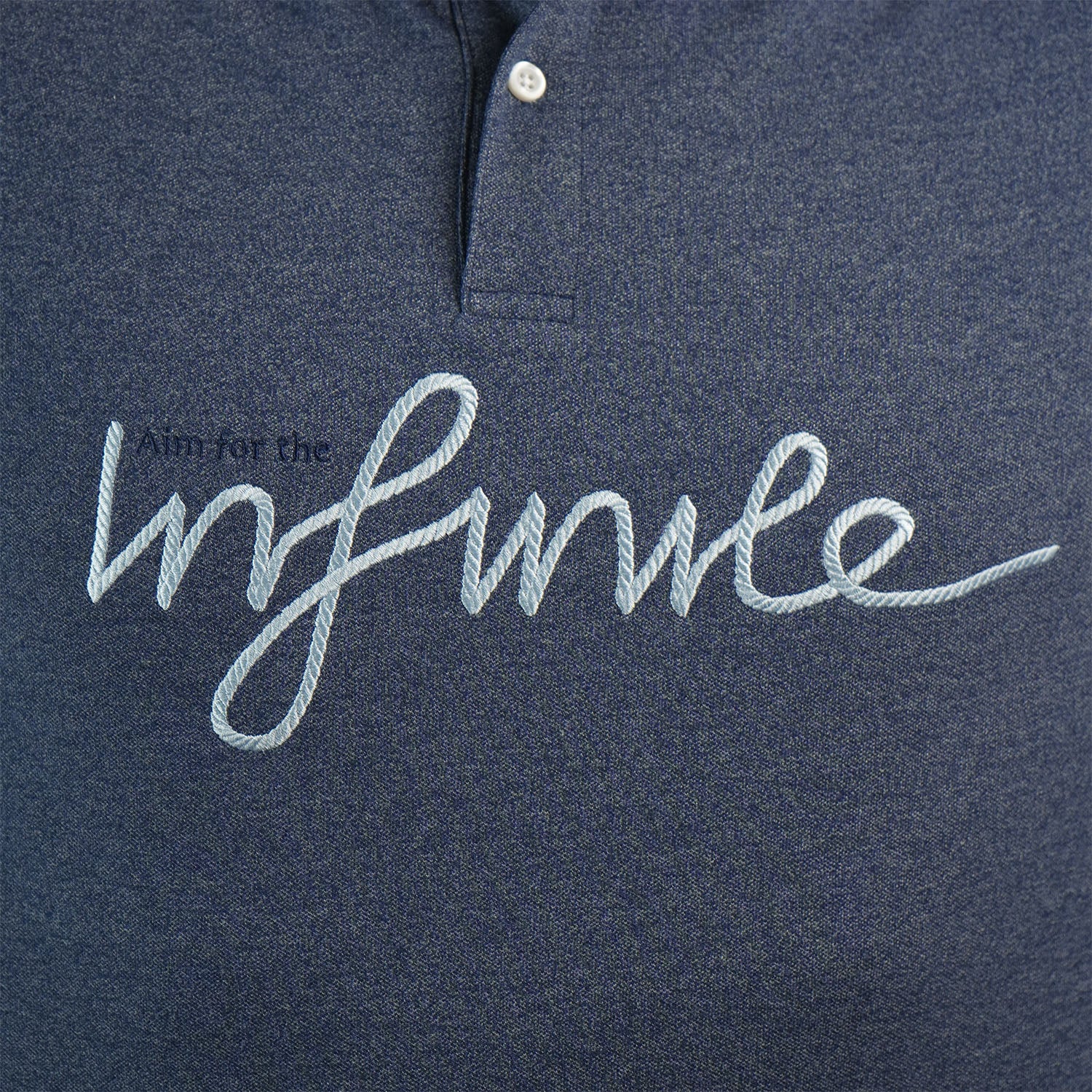 Men's Slim Fit Embroidered Infinite Polo