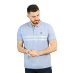 Giordano Men's Slim Fit Embroidered Infinite Polo-Blue