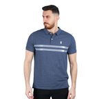 Giordano Men's Slim Fit Embroidered Infinite Polo-Blue