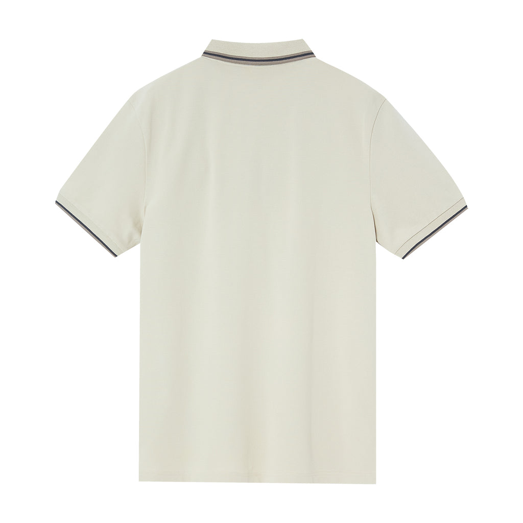 Men's Cotton Lycra Pique Polo - Slim Fit, Eagle Embroidery