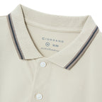 Men's Cotton Lycra Pique Polo - Slim Fit, Eagle Embroidery