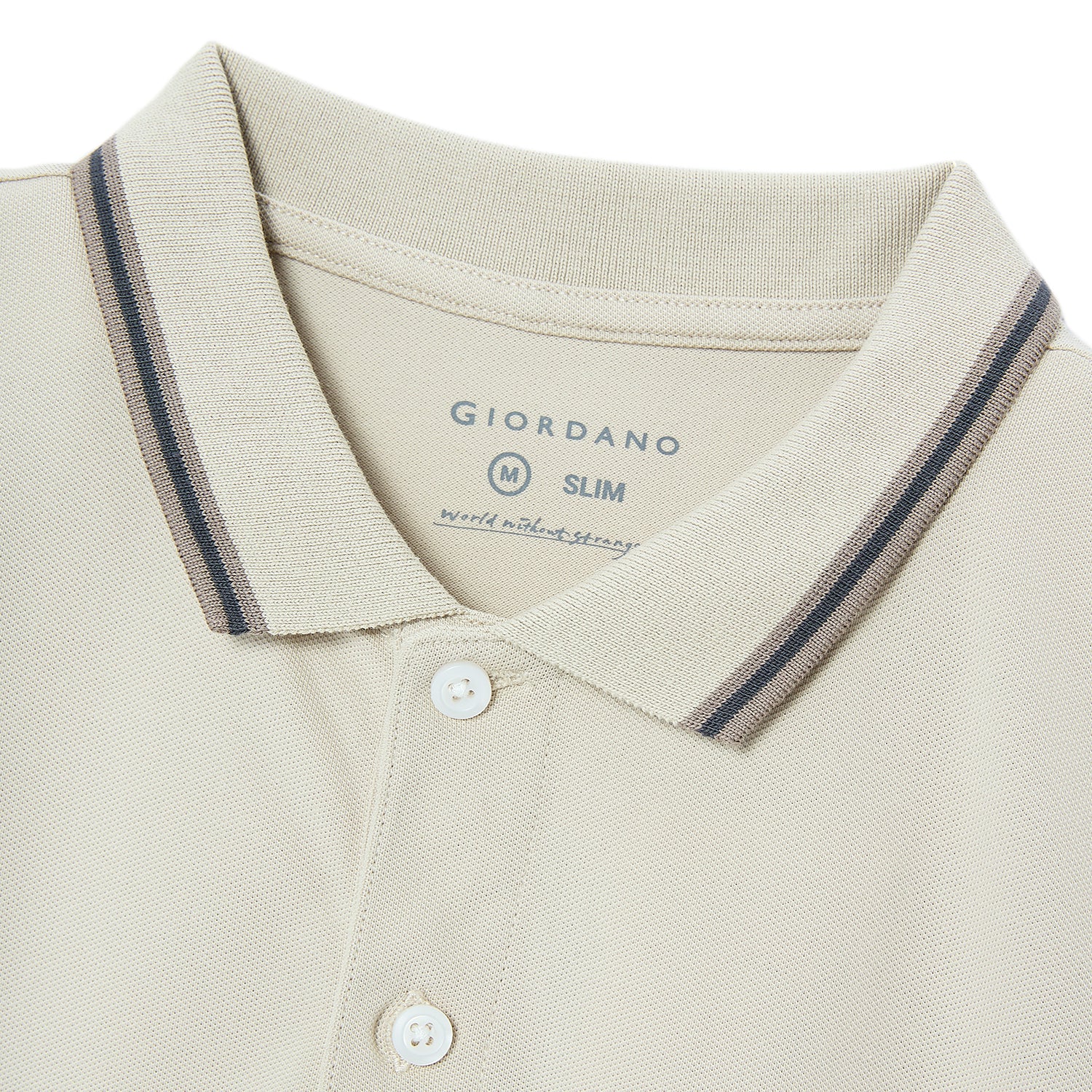 Men's Cotton Lycra Pique Polo - Slim Fit, Eagle Embroidery