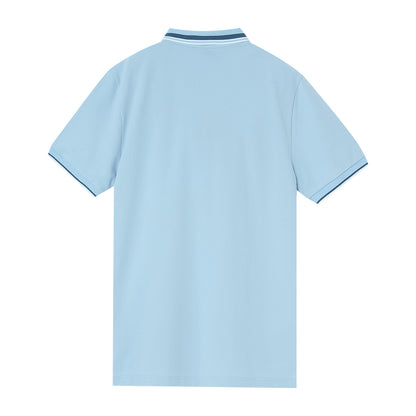 Men's Cotton Lycra Pique Polo - Slim Fit, Eagle Embroidery