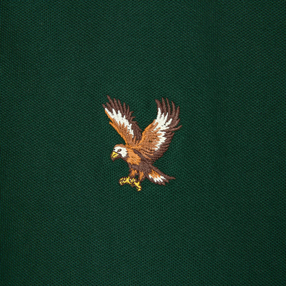 Men's Cotton Lycra Pique Polo - Slim Fit, Eagle Embroidery