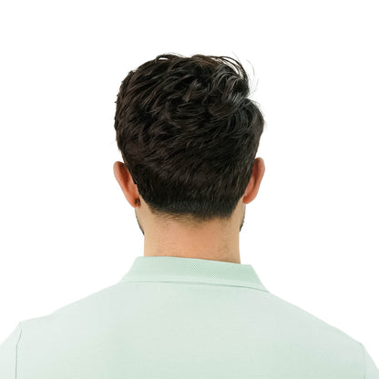 Men's Cotton Blend Waffle Knit Solid Polo