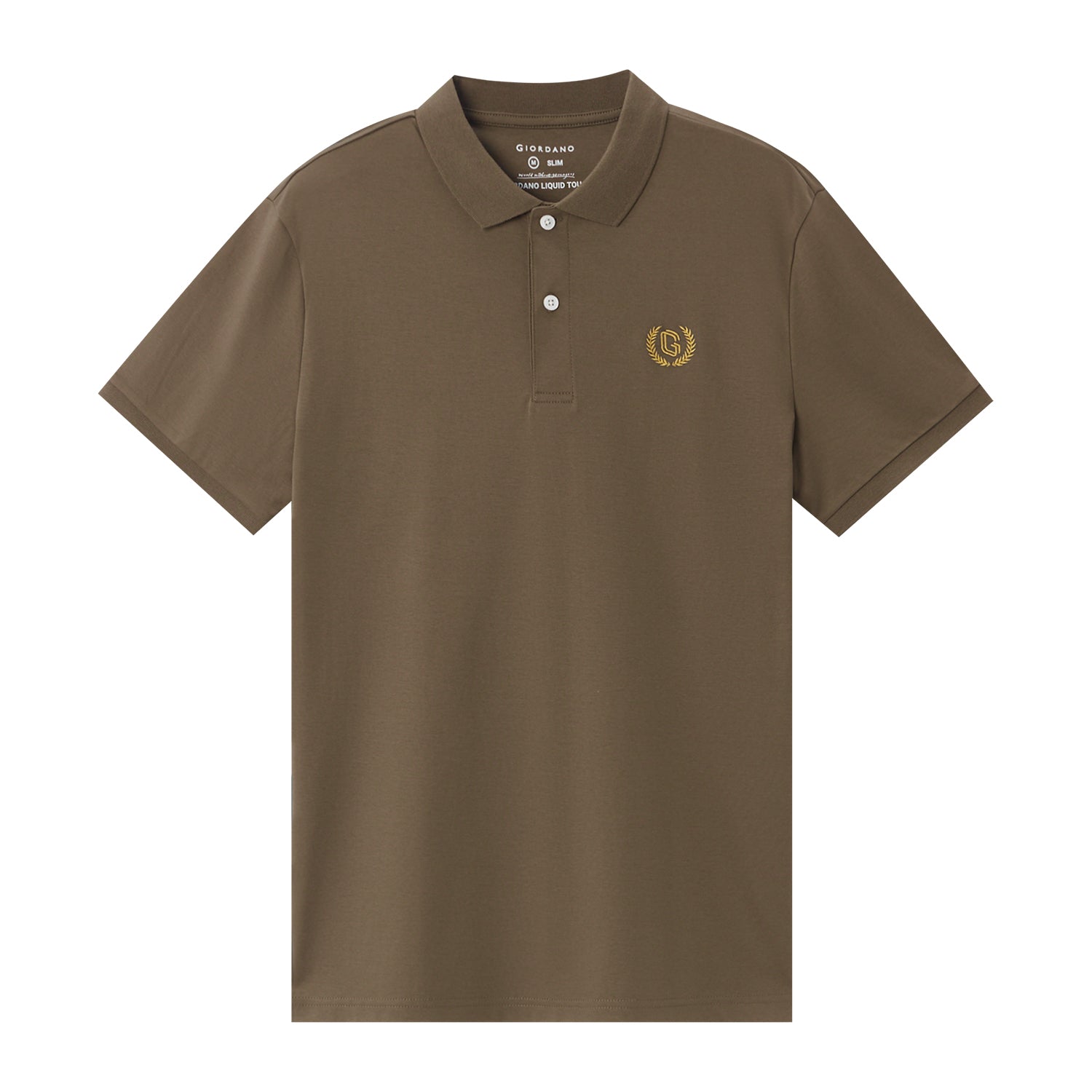 Giordano Men's Slim Fit Liquid Touch Polo-Green