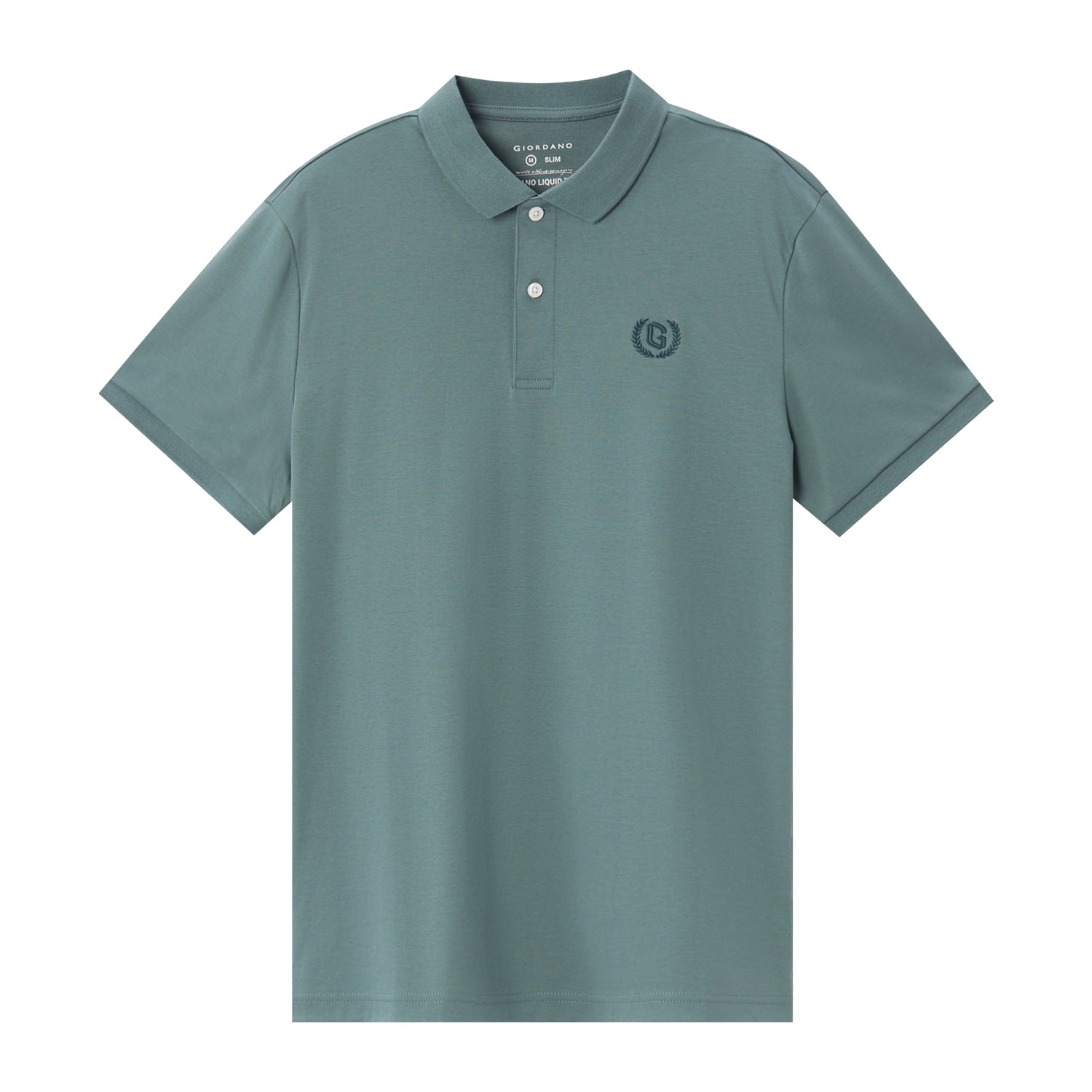 Giordano Men's Slim Fit Liquid Touch Polo-Green