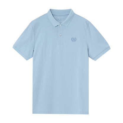Giordano Men's Slim Fit Liquid Touch Polo-Blue