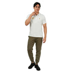 Men's Embroidered Bold Polo - Slim Fit, Cotton Lycra Pique