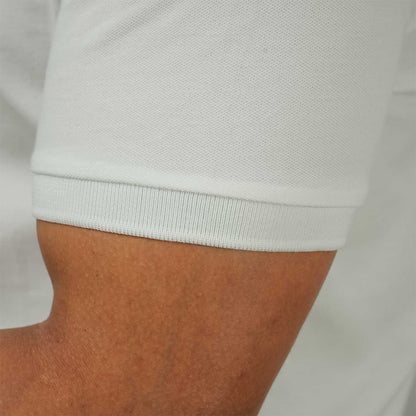 Men's Embroidered Bold Polo - Slim Fit, Cotton Lycra Pique