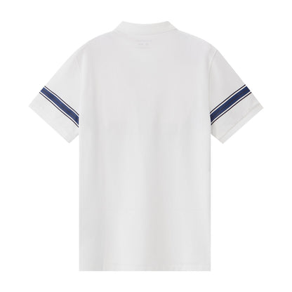 Men's Embroidered Bold Polo - Slim Fit, Cotton Lycra Pique