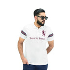Giordano Men's Slim Fit Polo - Union Jack Embroidery-White