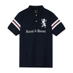 Giordano Men's Slim Fit Polo - Union Jack Embroidery-Blue