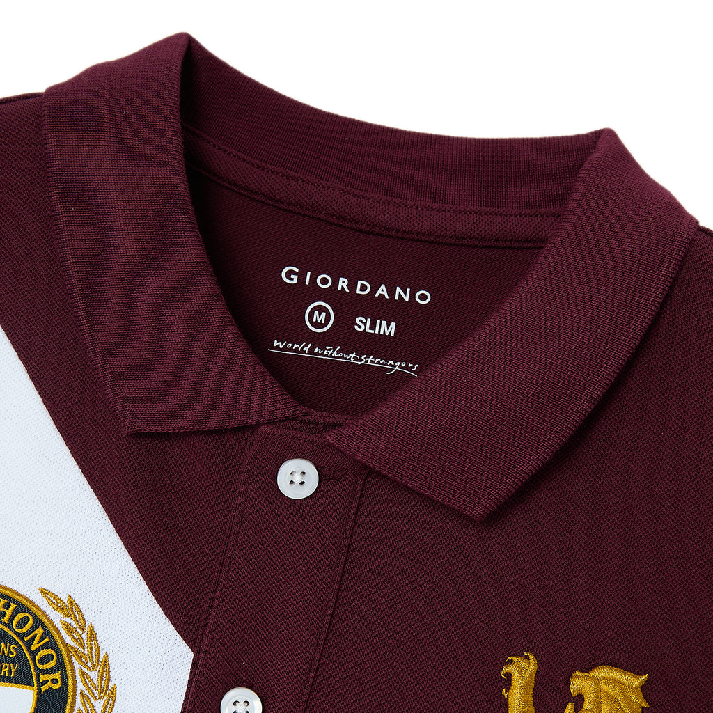 Men's Slim Fit Polo - Union Jack Embroidery
