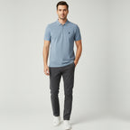 Men's Slim Fit Short Sleeve Polo With Embroidery