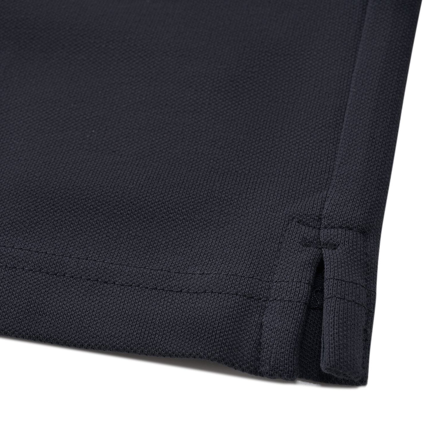 Men’S Relaxed Fit Cotton-Lycra Piqué Polo With Woven Collar