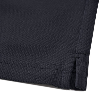 Men’S Relaxed Fit Cotton-Lycra Piqué Polo With Woven Collar