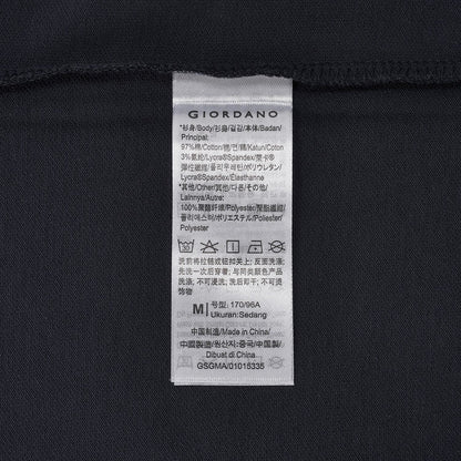 Men’S Relaxed Fit Cotton-Lycra Piqué Polo With Woven Collar