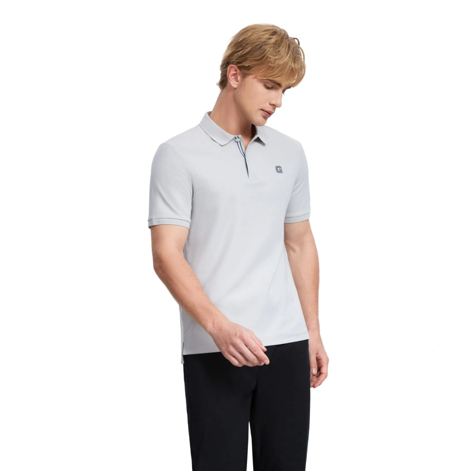 Men's Cotton Blend Pique Knit Short Sleeve Polo