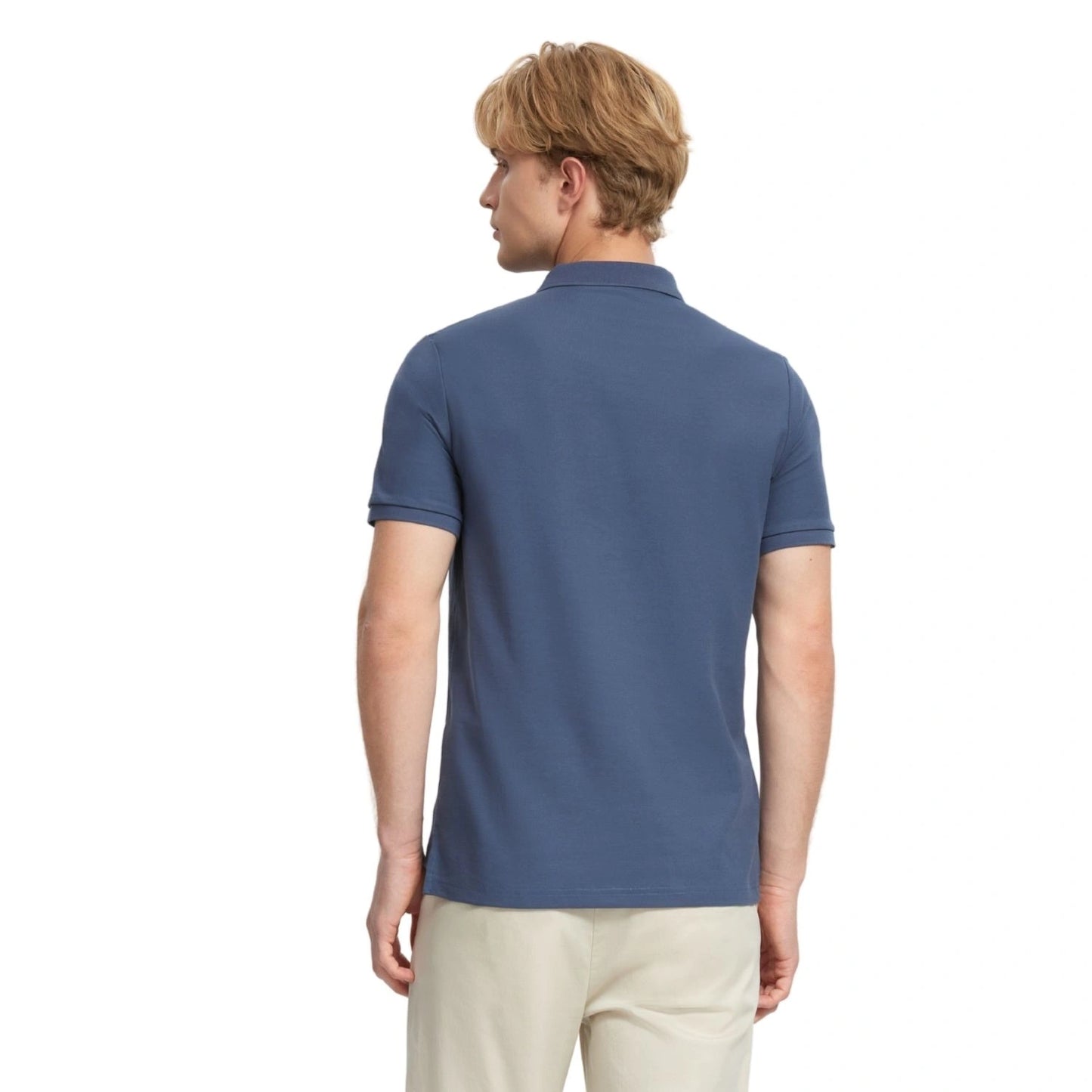 Men's Cotton Blend Pique Knit Short Sleeve Polo