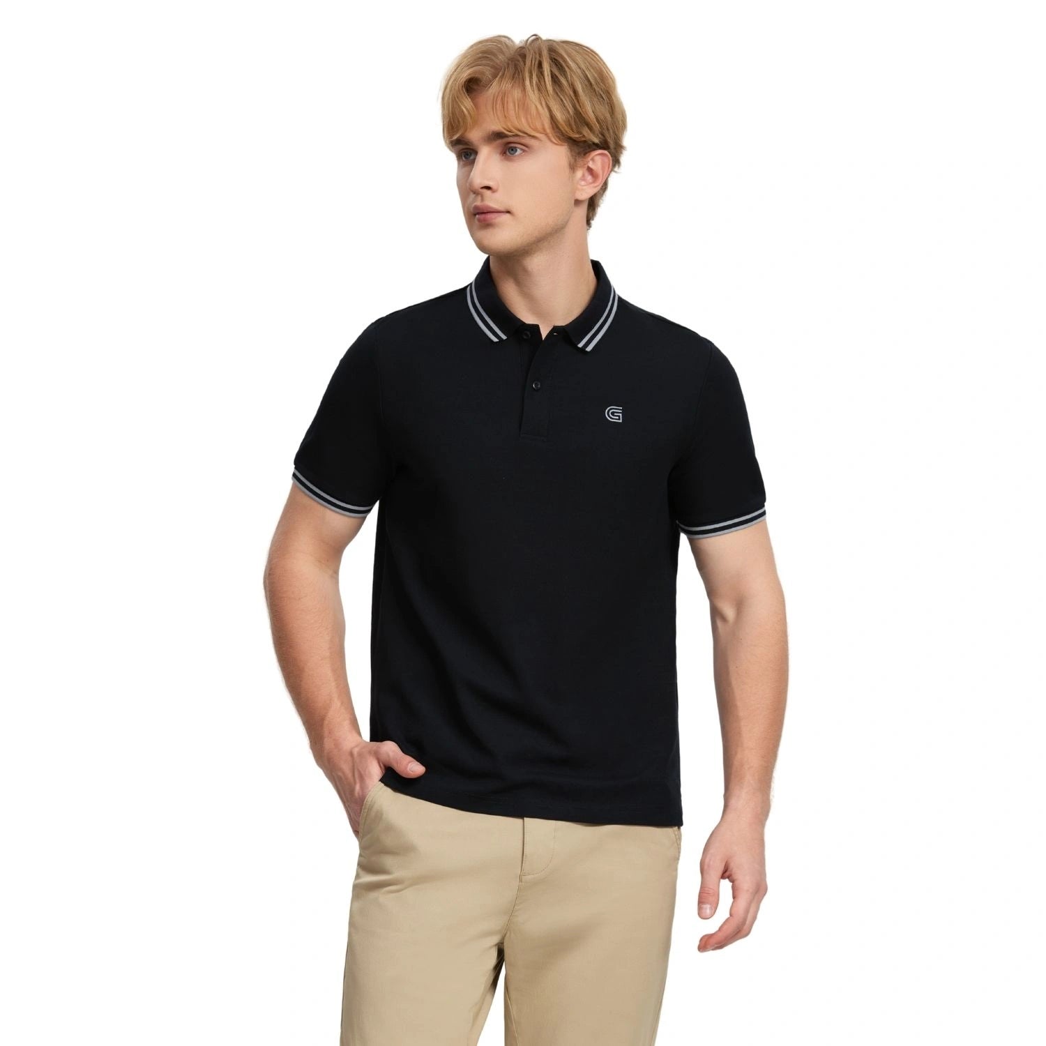 Men's Pique Solid Polo