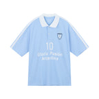 Men Slim Cotton Lycra World Cup Embroidered Polo