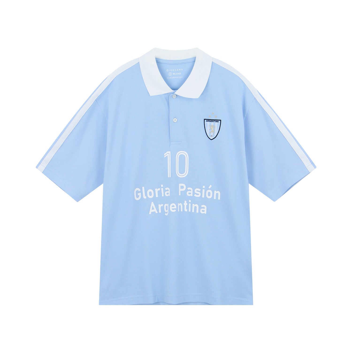 Men Slim Cotton Lycra World Cup Embroidered Polo