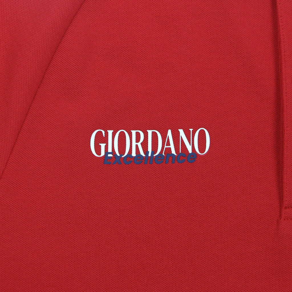 Men Slim Cotton Lycra World Cup Red Polo
