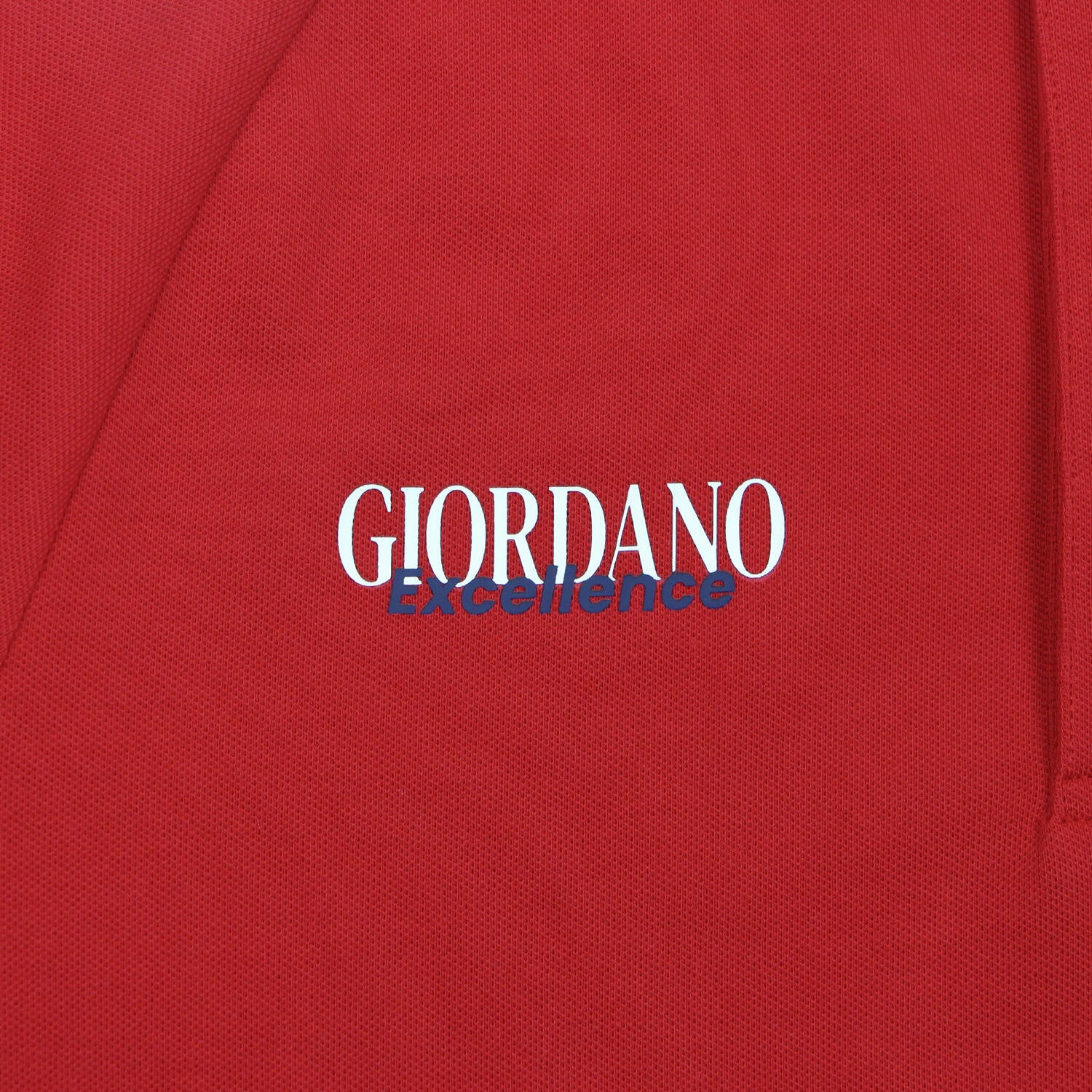 Men Slim Cotton Lycra World Cup Red Polo