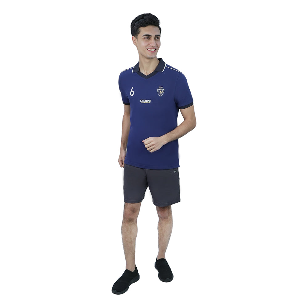 Men Slim Fit Cotton Blend World Cup Polo