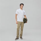 Men’S Cotton Slim Pique Polo With Small Lion Embroidery