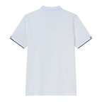 Men’S Cotton Slim Pique Polo With Small Lion Embroidery