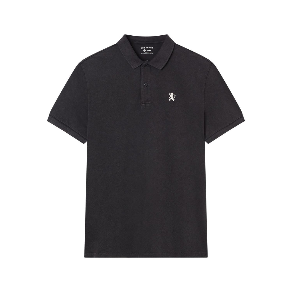 Men’s Slim Fit Pique Garment Dye Polo