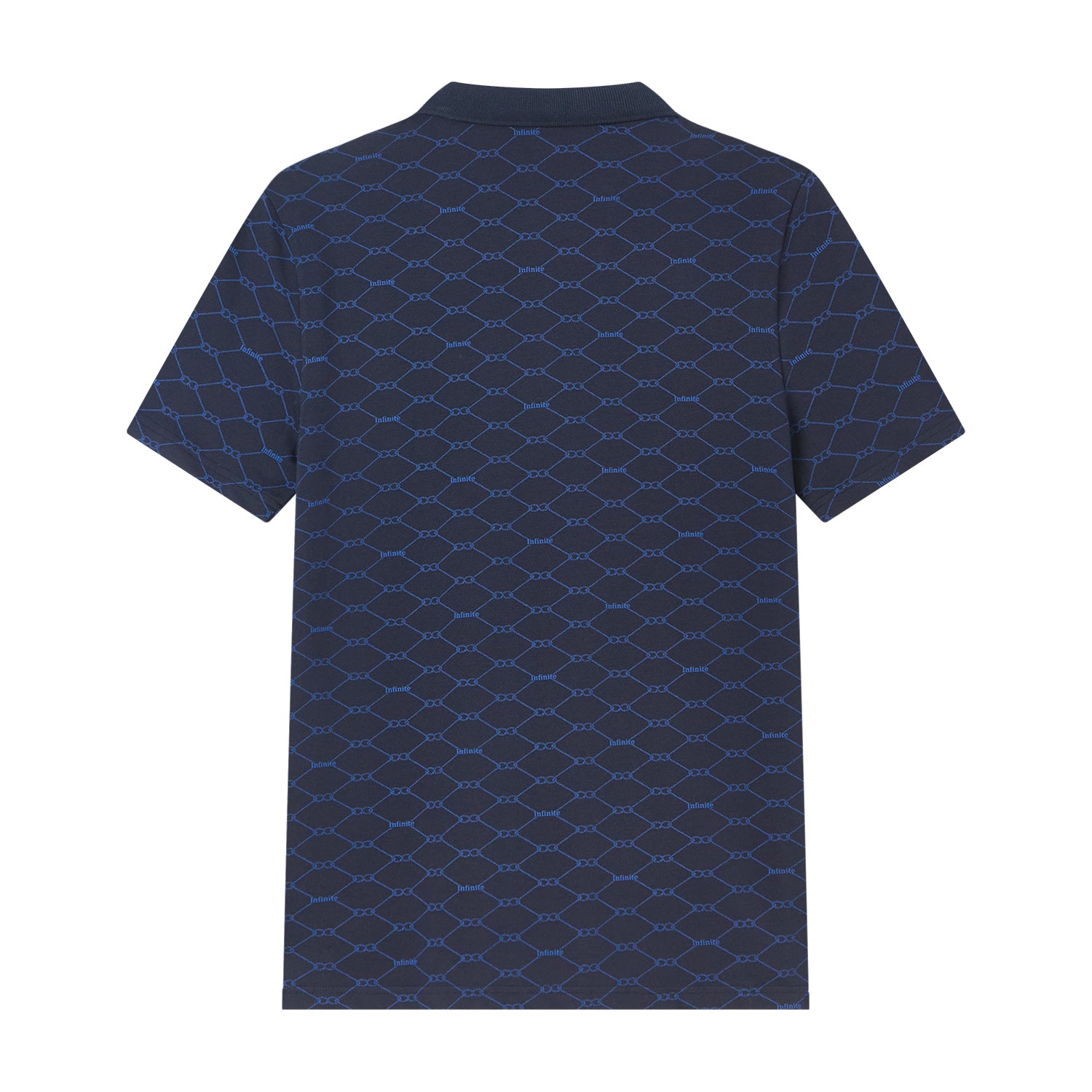 Men’S Cotton Slim Pique Polo With Pattern Print