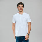 Men’S Cotton All Over Patter Print Polo
