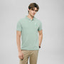 Men’s Slim Fit 3D Lion Embroidery Lycra Pique Polo