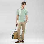 Men’s Slim Fit 3D Lion Embroidery Lycra Pique Polo