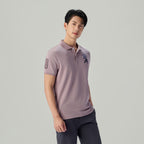 Men’s Slim Fit 3D Lion Embroidery Lycra Pique Polo