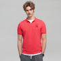 Men’s Slim Fit 3D Lion Embroidery Lycra Pique Polo
