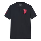 Men’s Slim Fit 3D Lion Embroidery Lycra Pique Polo